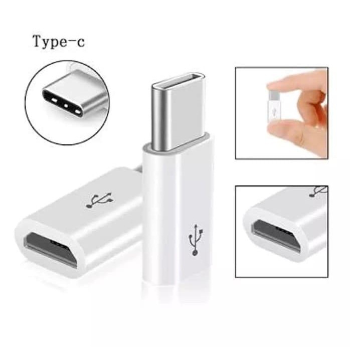 Konektor Micro USB to Type C -V8 To type C Adapter Converter