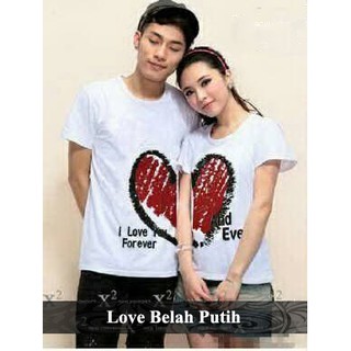  kaos  couple  lambang cinta keren kado anniversary  buat 