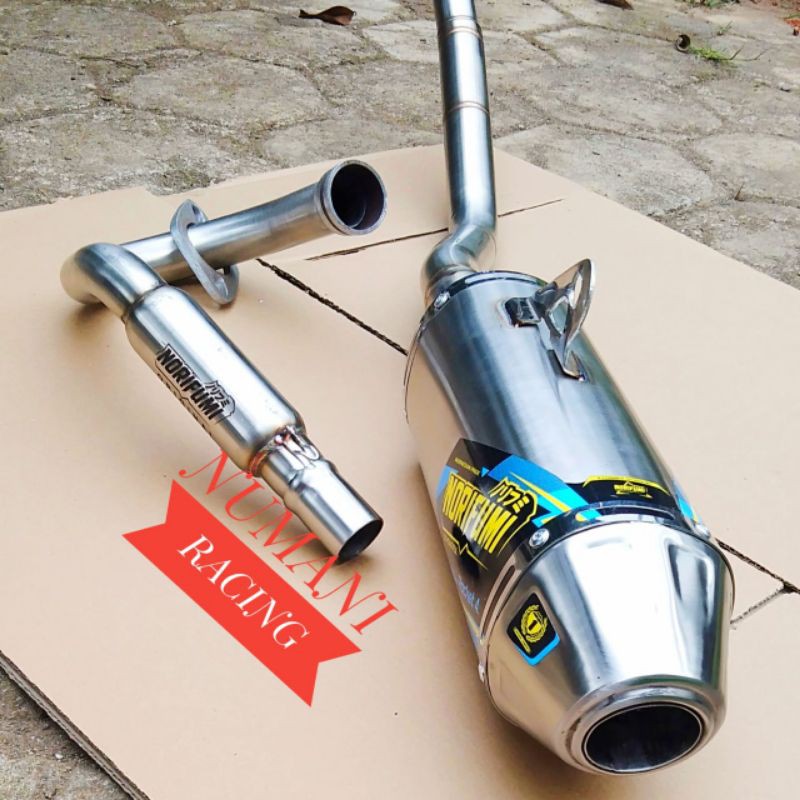 KNALPOT NORIFUMI ROKET 4 STAINLESS WR155-KLX-DTRACKER-CRF