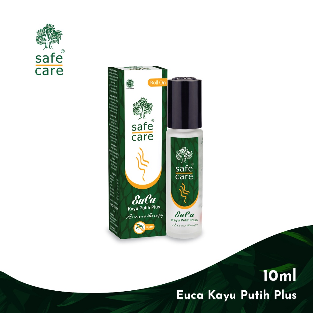 PAKET BELI 3 PCS Safe Care Minyak Kayu Putih Euca Aromatherapy Roll On 10 ml