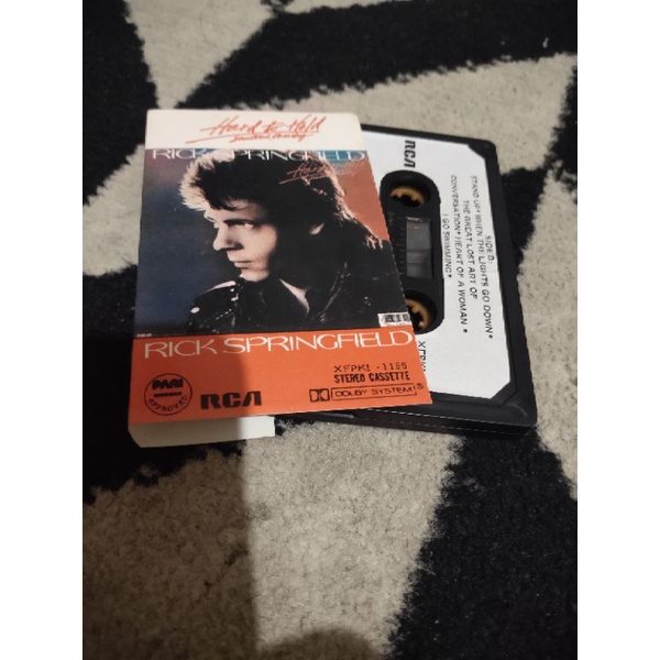 kaset pita rick springfield / hard to hold (import)