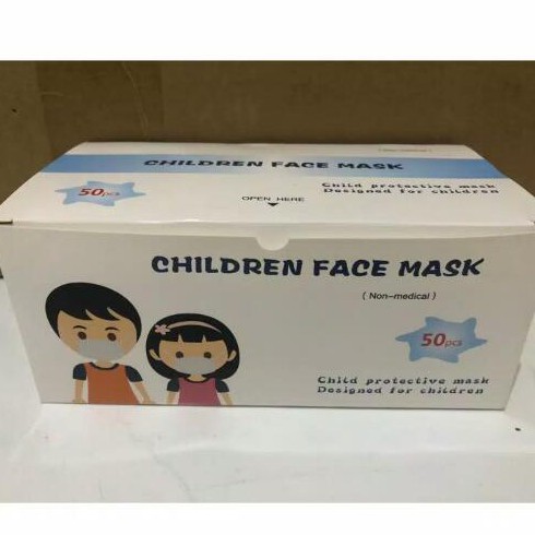 Masker Anak Motif RANDOM 3ply isi 50pcs Masker Anak Earloop