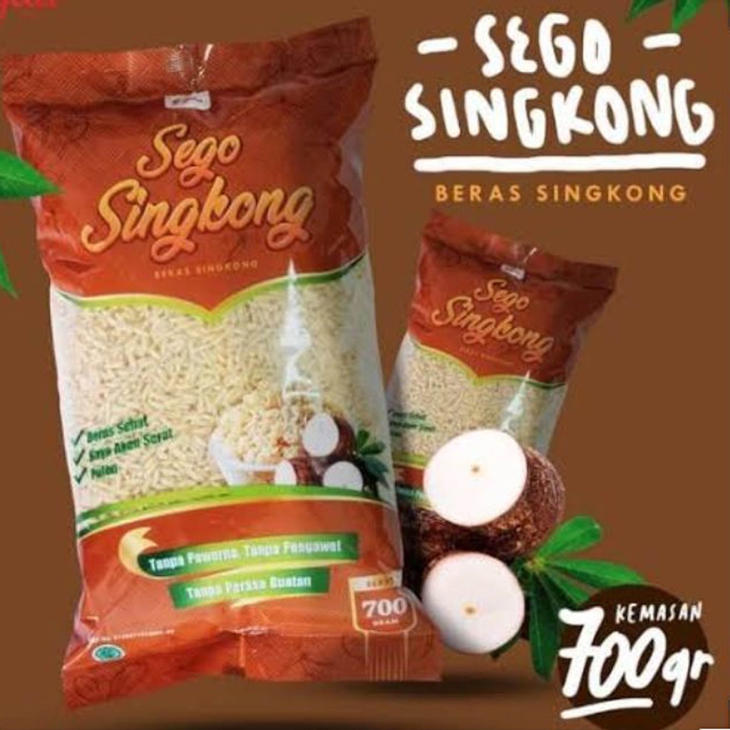 

Beras Singkong 700gr Baik Untuk Kesehatan / Nasi Singkong Rendah Gula / Sego Singkong Original BPOM Bagus Untuk Diet / Makanan Orang Diet Sehat