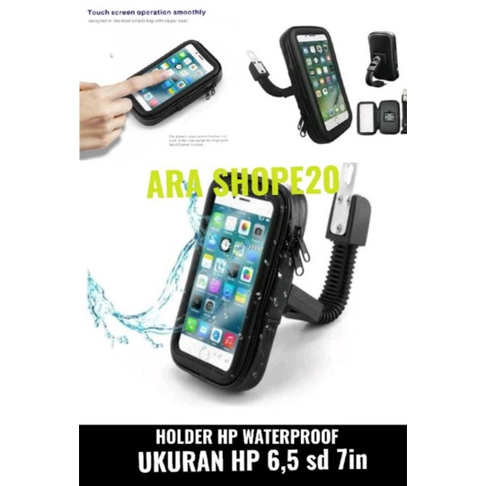 Holder hp waterproof 6,5 SD 7 in motor Xmax nmax lexi Vario 150/125 beat Mio Supra Genio