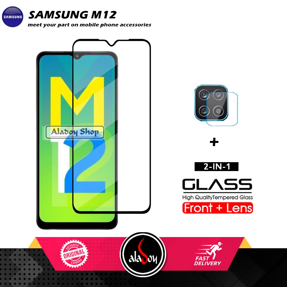 PAKET Tempered Glass Layar Samsung M12 Free Tempered Glass Camera