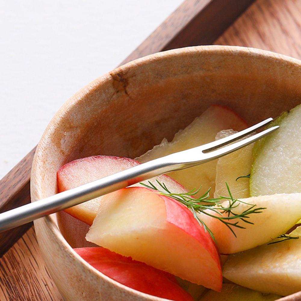 [Elegan] Garpu Buah Gaya Jepang Kreatif Peralatan Makan Rumah Tangga Makanan Pick Salad Sendok Garpu