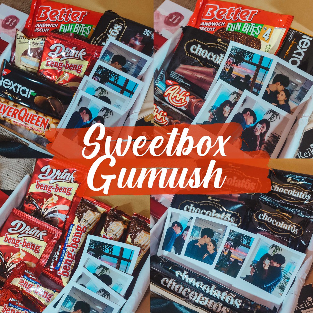 

SweetBox Gumush | Hampers Gift parcel valentine ultah Pacar Kado Cewek Cowok Coklat Chocolate Hadiah