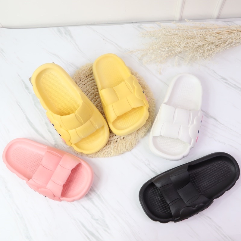 (Glowy 802 ) Sandal SLOP wanita motif awan/sandal rumah/sandal homeware