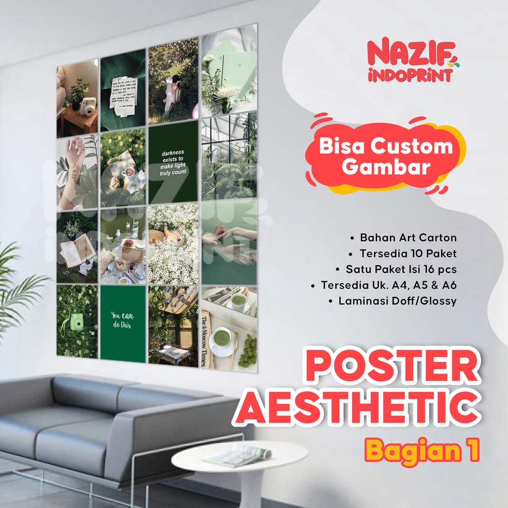 Jual 16 PCS | Poster Dinding Asthetic / Poster Aesthetic / Wall Collage ...