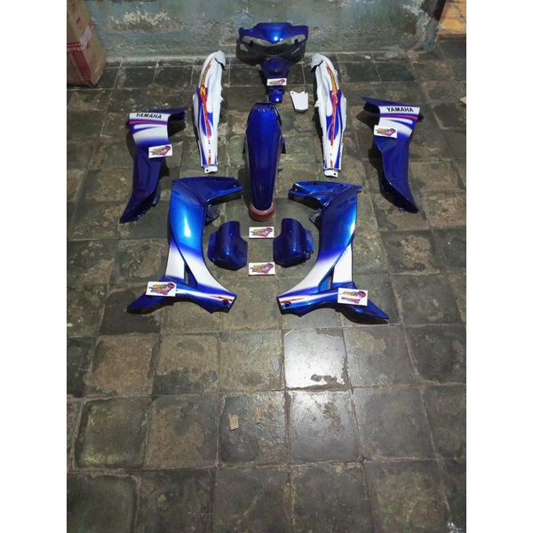 Cover body full set halus body jupiter z lama full set halus biru putih tahun 2005-2008