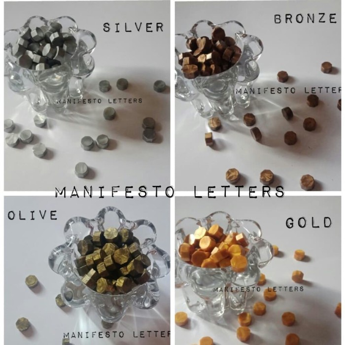

MENYURAT-SURAT- SEALING WAX STAMP BEADS UNTUK DIY PLANNER JOURNALING PAINT SNAILMAIL - SILVER