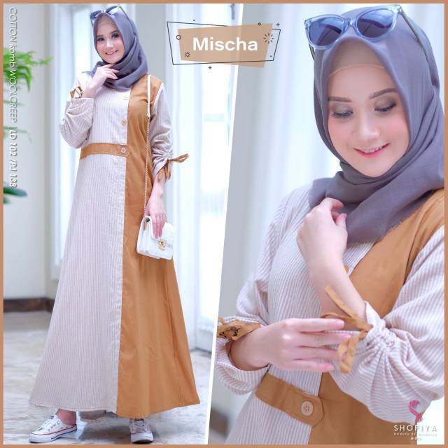 MISCHA DRESS Original By Shofiya / Dress Muslimah Kekinian