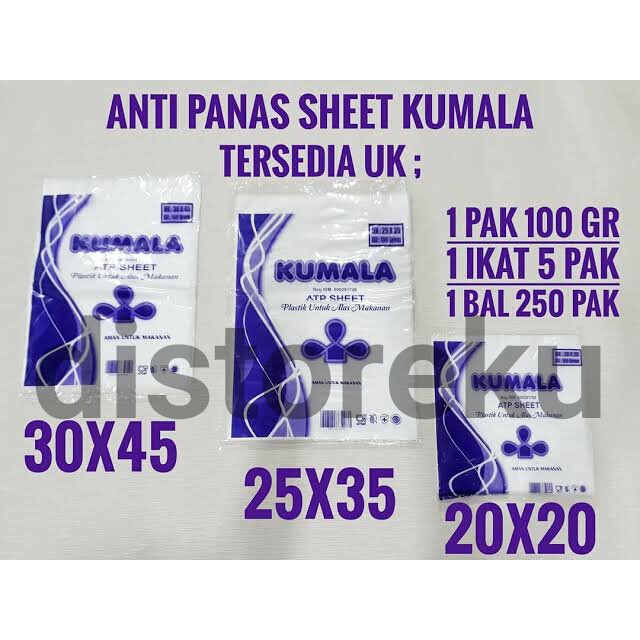 100Gr Plastik Anti Panas SHEET 20x20 HD PE ATP SHEET Tahan Panas Lembaran