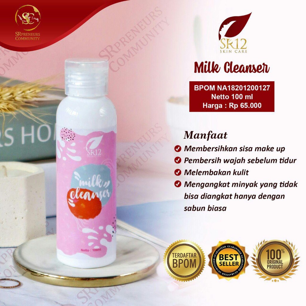 Cleansing Milk Sr12 / Susu Pembersih / Make Up Removal / Pembersih Make Up / Ctmp.