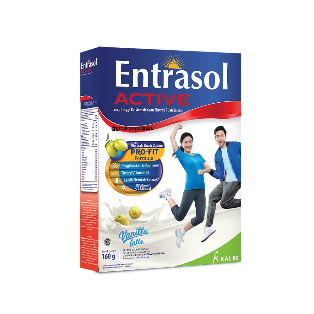 

Entrasol Active Pro-Fit Formula Chocolate/Vanila/Mocha 160Gr/grosirpopoksusu