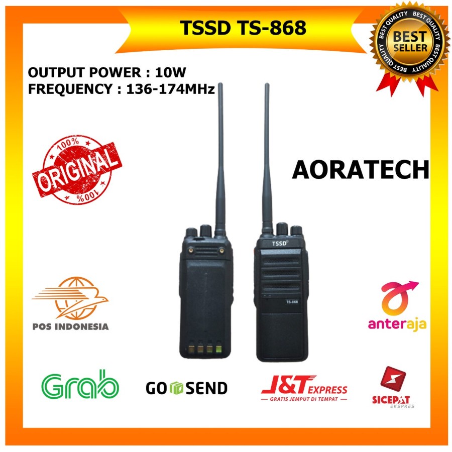 Radio VHF TSSD HT Original TSSD TS-868 Power 10 watt VHF Ready Stock ORI TSSD TS868