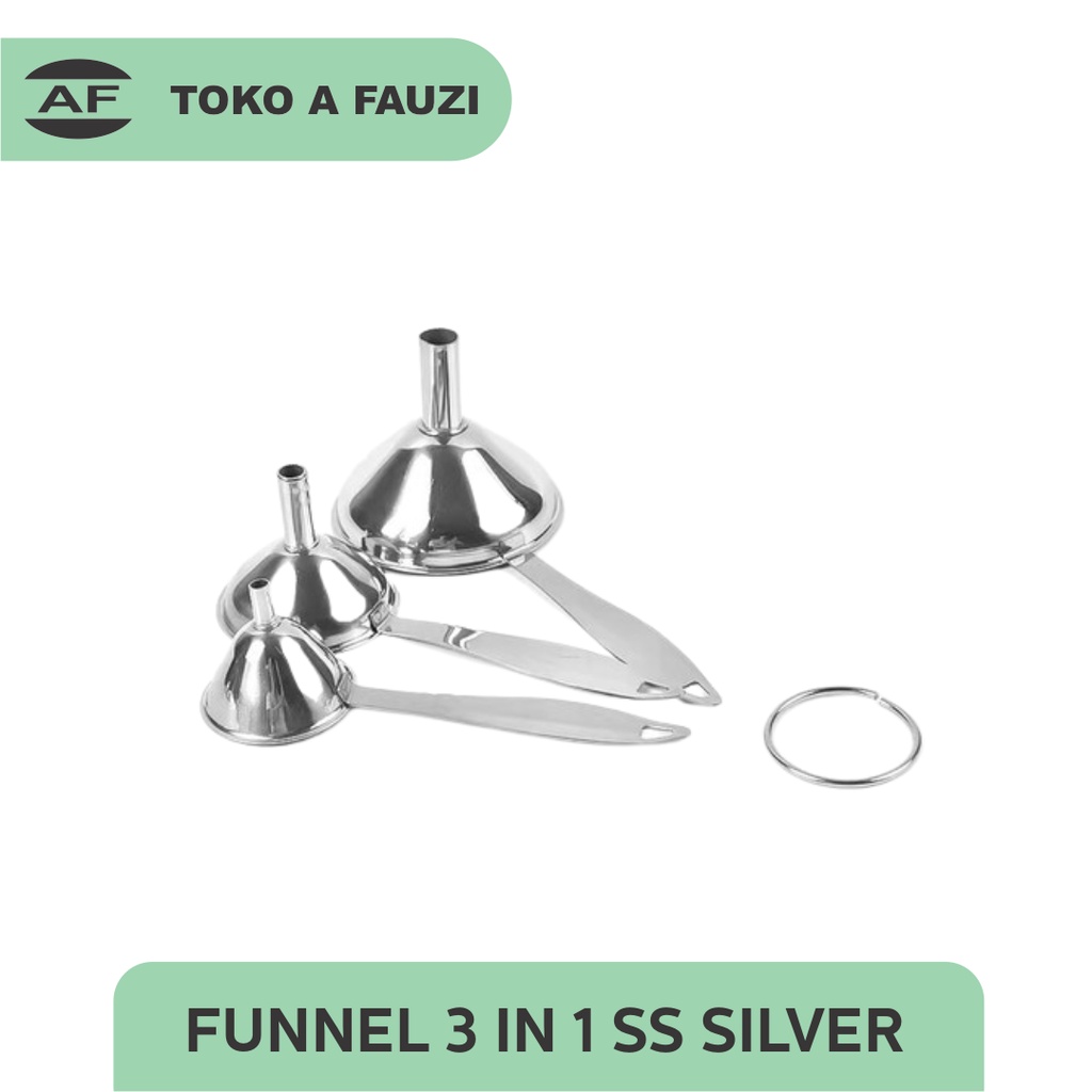 FUNNEL 3 IN 1 SS SILVER