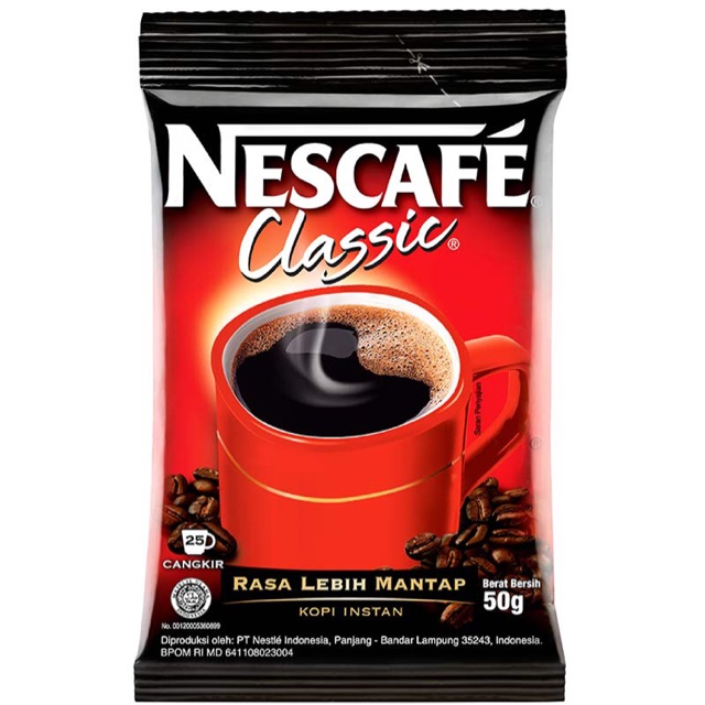 

Nescafe Coffee Classic Kemasan Ekonomi 50G