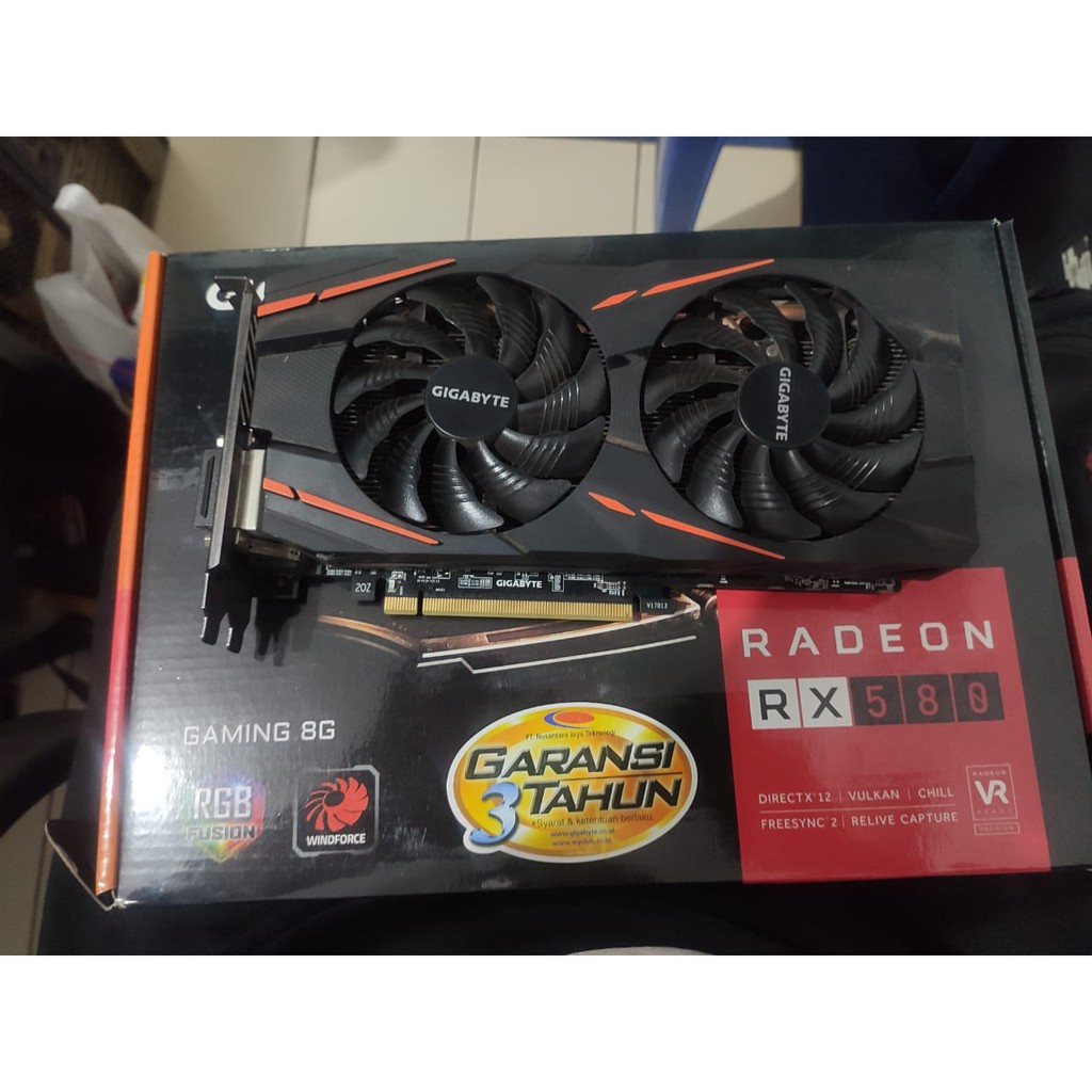 GIGABYTE RX580 8GB (BEKAS)