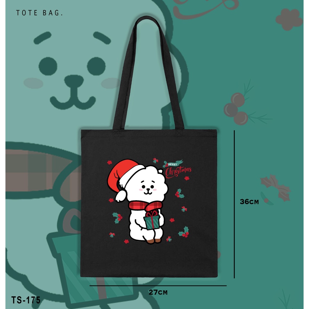 TOTE BAG / KADO NATAL / CHRISTMAS BT21 / ARMY INDONESIA / XMAS / REAL