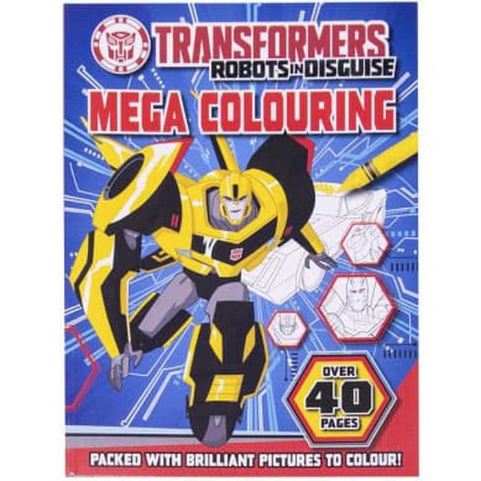 Transformers Robots in Disguise Mega Colouring