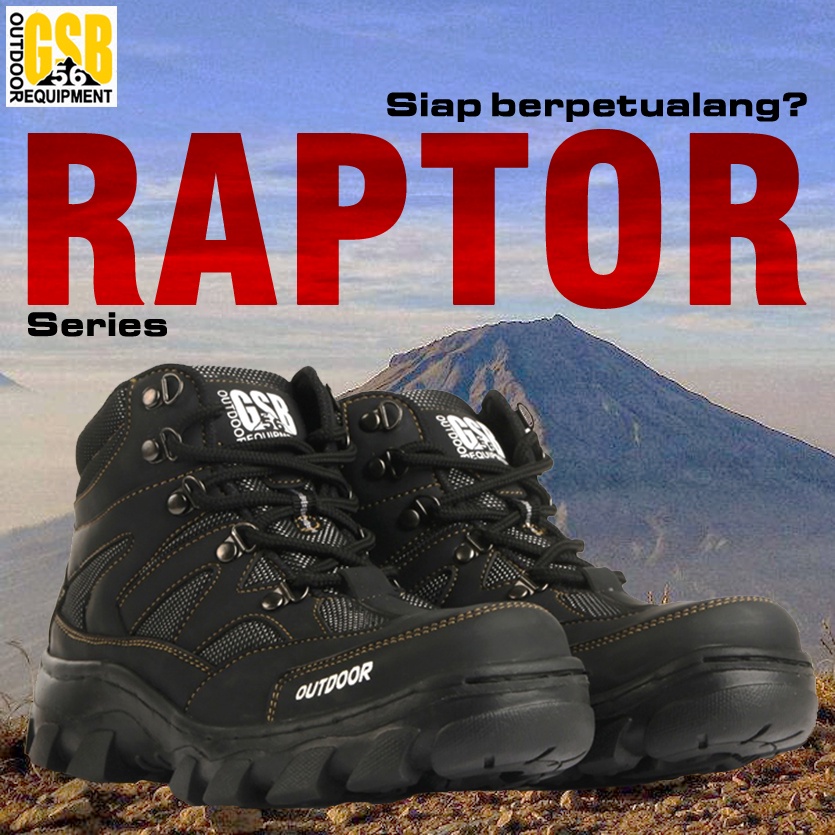 Sepatu Safety Boots Pria GSB-56 Original Raptor Sepatu Outdoor Sepatu Hiking Sepatu Sefty Boot Sepat