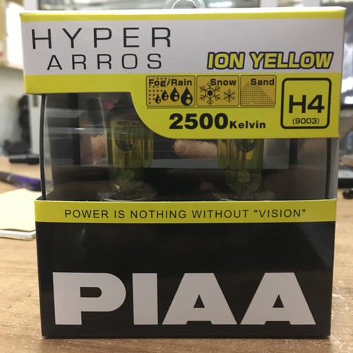 Bohlam H4 Halogen PIAA Hyper Arros Ion Yellow 2500K 60/55W Original