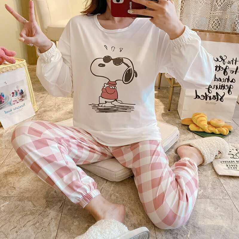 Baju Tidur Jogger Sleepwear Homewear Snoopy Tweety DLL pp cp hp super Jumbo 5XL XXL 3XL 4XL