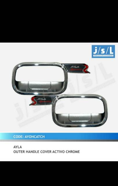 cover Outer mangkok mobil Agya/ Ayla activo chrome jsl