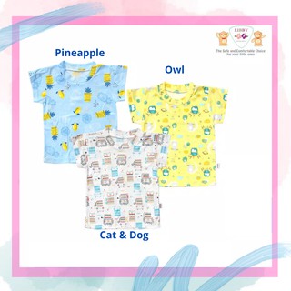  Kaos  Oblong  Singlet Bayi  Libby Motif Mix Cat Dog 