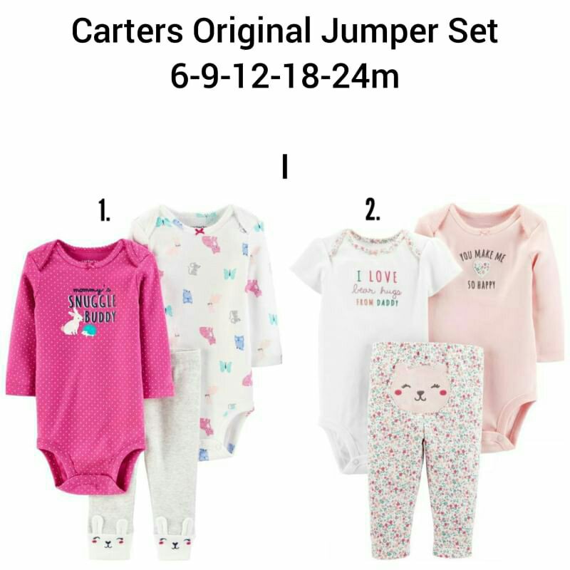 Set Jumper bayi/ set 3in1 baju bayi / jumper bayi / baju bayi import