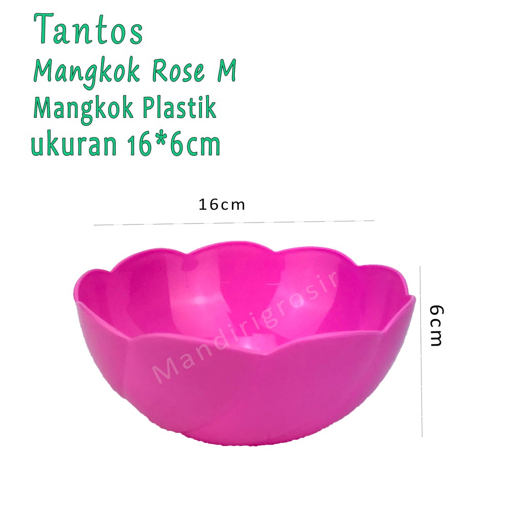 Mangkok bentuk bunga * Mangkok Rose M * Pink *5155