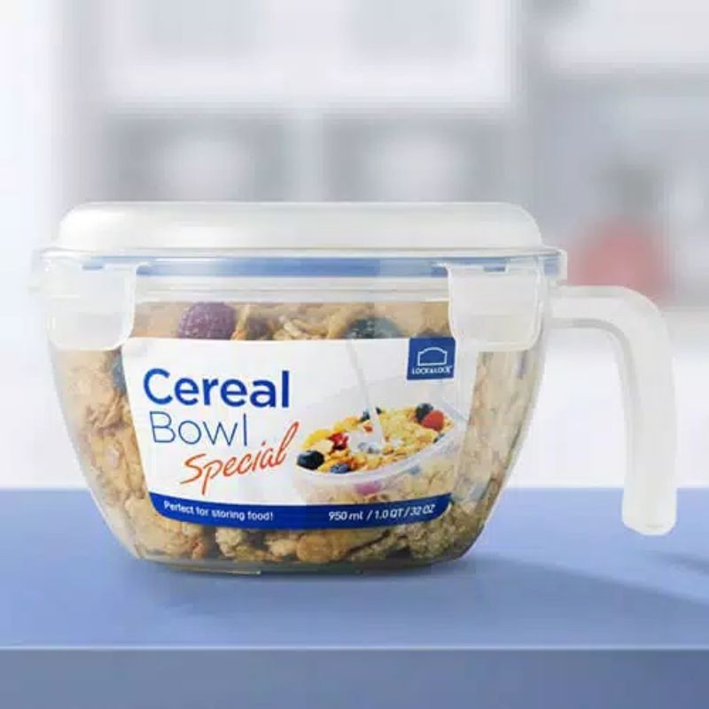 Lock n Lock Cereal Bowl 950ml / Tempat wadah Mangkok Cereal Sereal