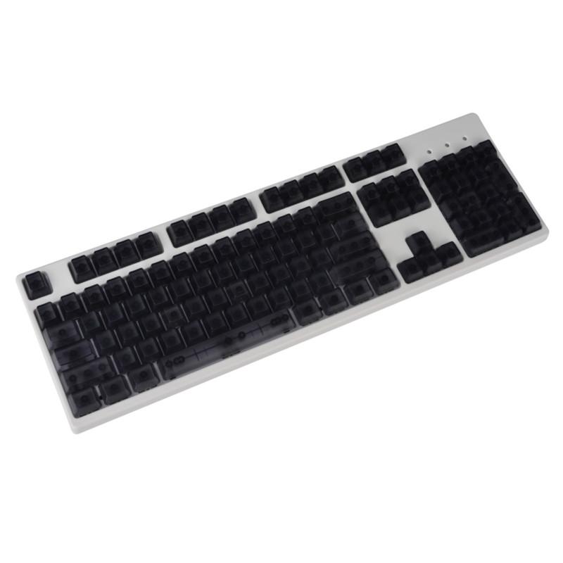 104ABS Tanpa Terukir Keyboard Mekanik Keycaps Lampu Penuh R4 Hitam Merah Kabut Transparan Putih Biru Ungu Cherry Axis Keyboard Mekanik Keycaps