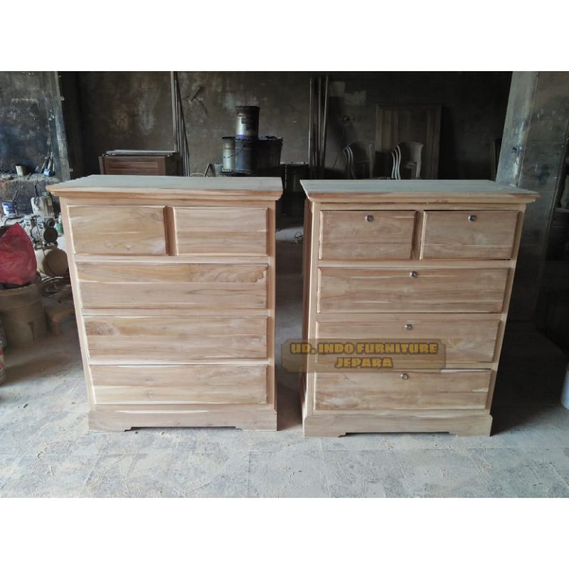 nakas lemari kecil murah minimalis bahan furnitur kayu jati jepara