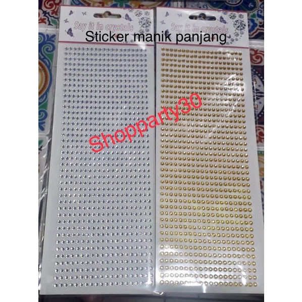 

sticker manik silver / sticker manik gold / stiker manik