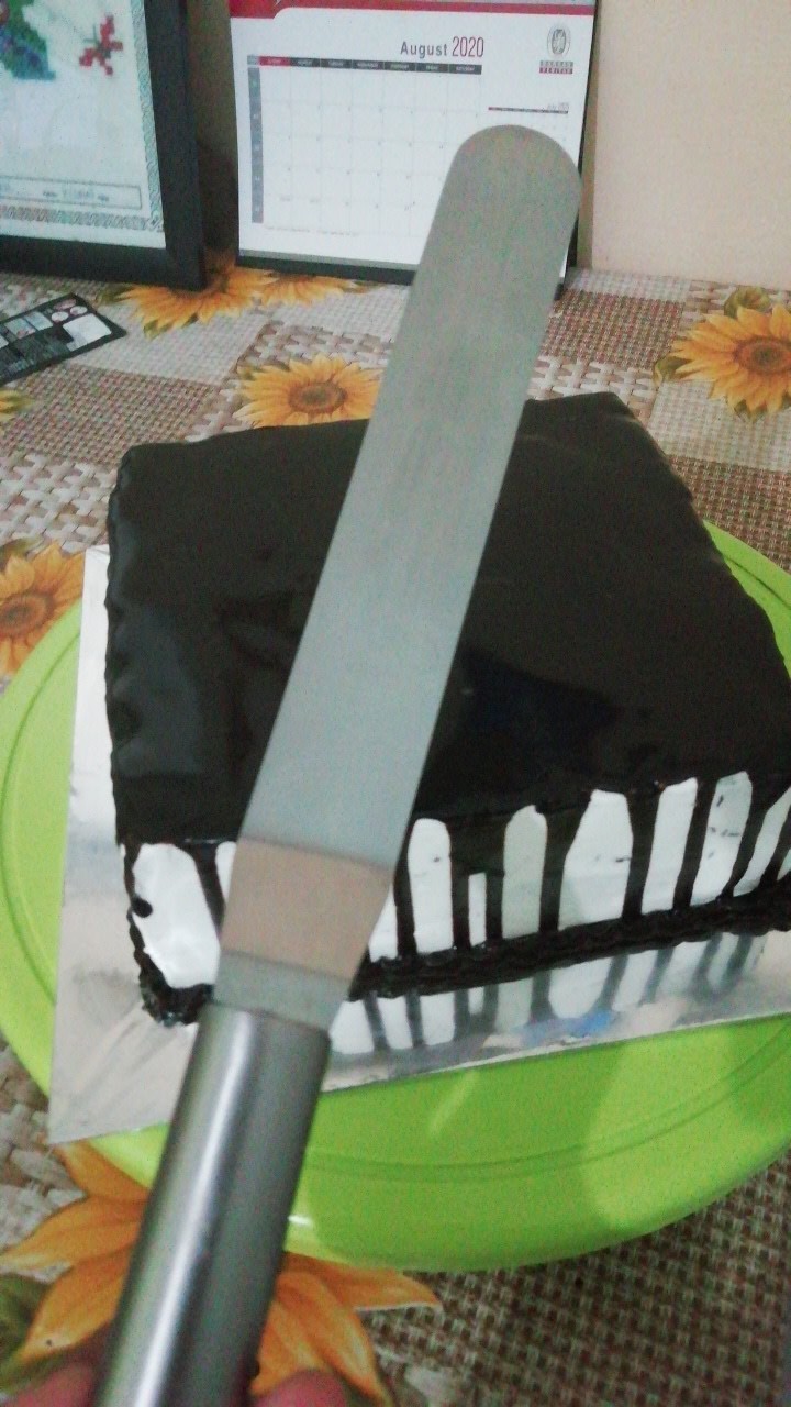 Spatula Bahan Stainless Steel Ukuran 6/8/10 Inci Untuk Pengoles Cream/butter/fondant Cake