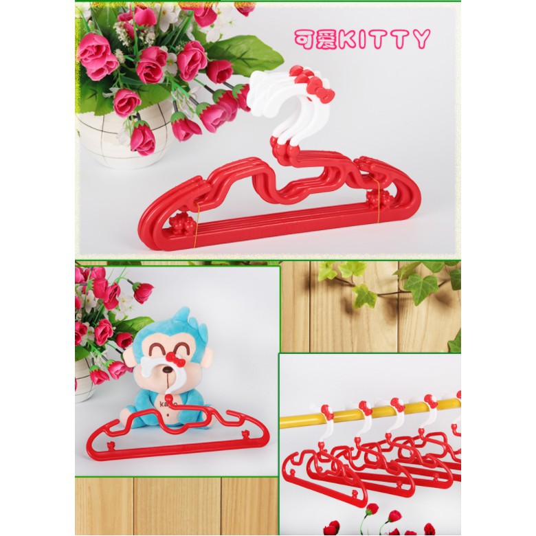 Hanger Setelan Anak | Gantungan Baju Anak Motif Miky &amp; HK | Hanger Baby Display Anak