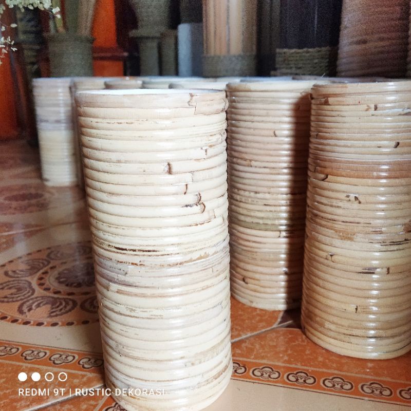 Jual Vas Rotan Pot Rotan Lilit Shopee Indonesia