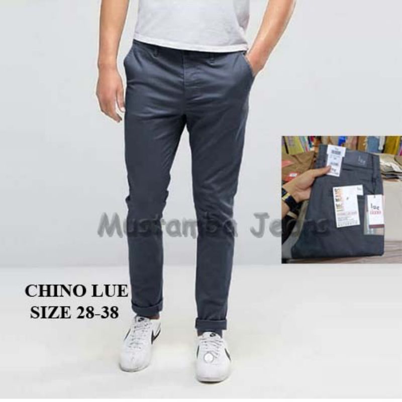 Celana Panjang Chino pria Import Lue Premium Slimfit / Chinos pria Lue / Chino Lue cassual