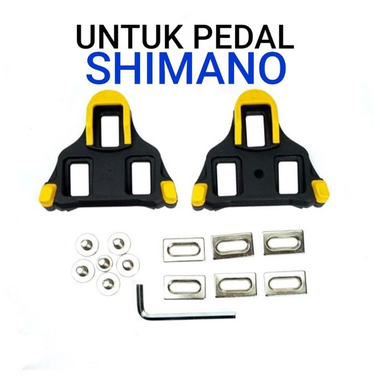 cleat set pedal roadbike sepatu for shimano spd sl clip pengunci tapal tapel clit sepeda road bike