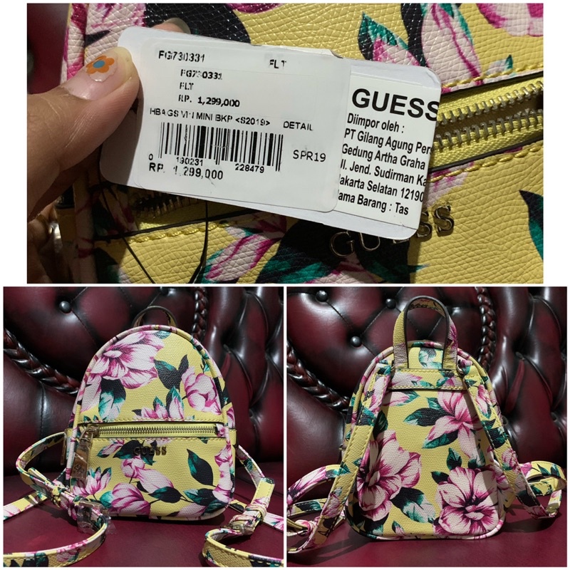 Tas Backpack Guess