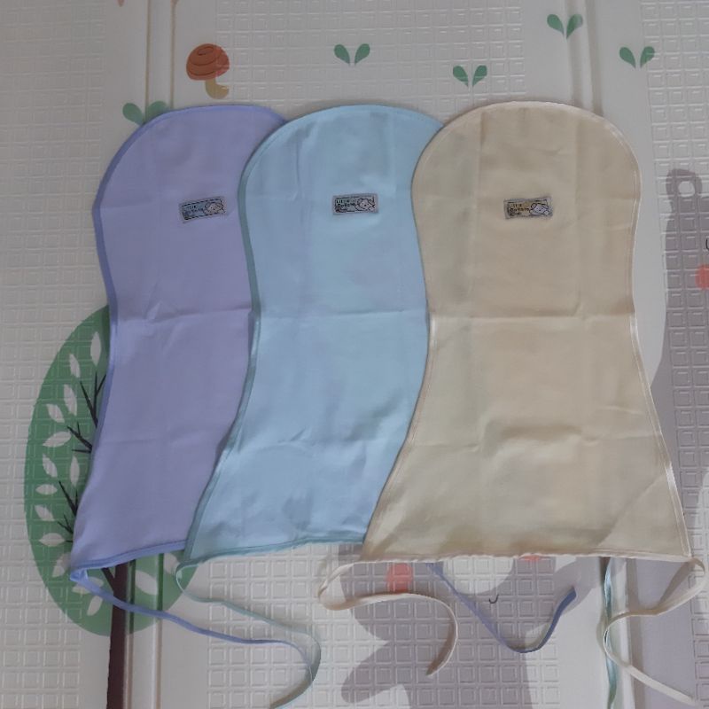 3 pcs Popok Bayi tali kain Polos Warna Baby mocha