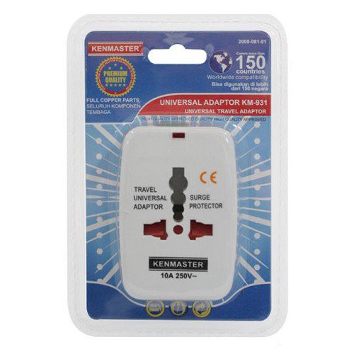 Kenmaster Colokan Universal / Colokan Multi / Universal Travel Adaptor
