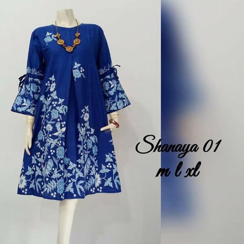 Jual Tunik Batik Jumbo Dress Batik Shanaya Shopee Indonesia