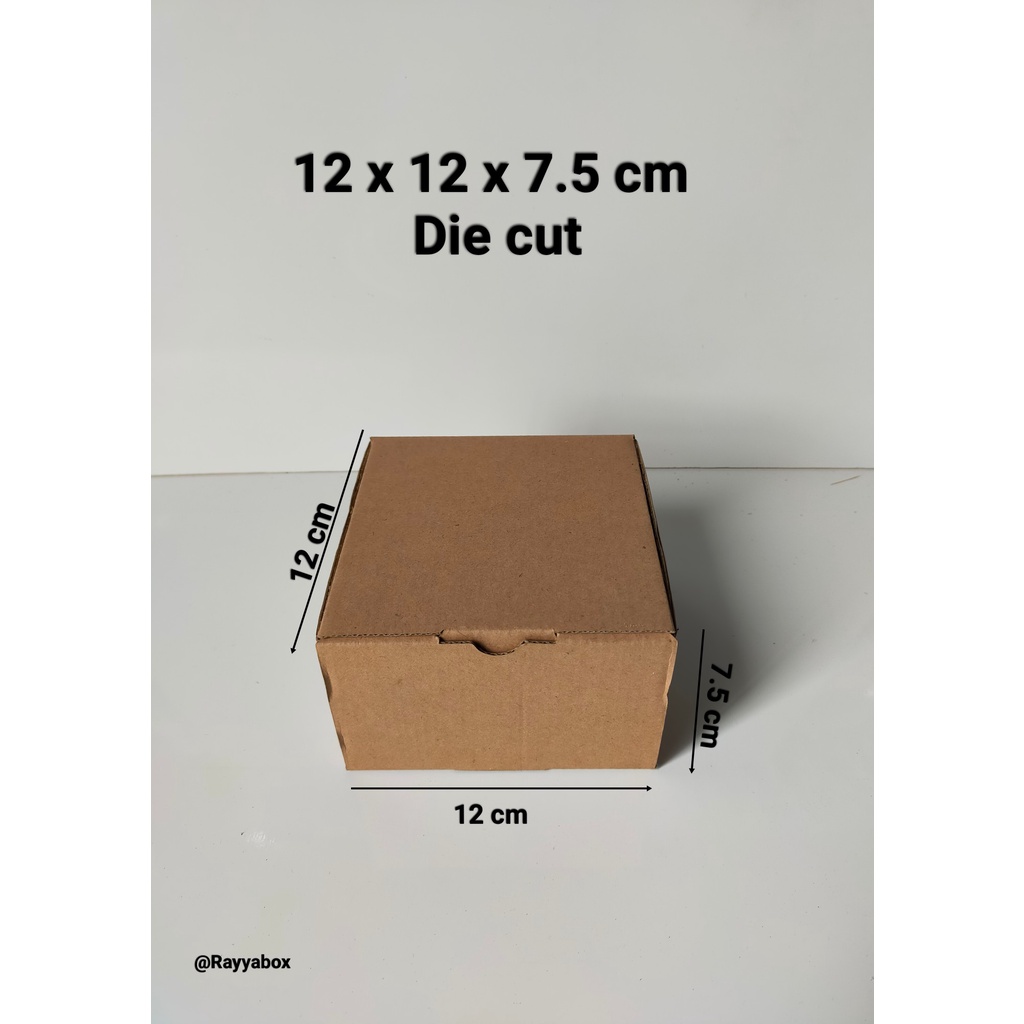 

kardus/box packing uk 12x12x7.5 cm boxdiecut/kardusmurah/boxpizza/boxhampers
