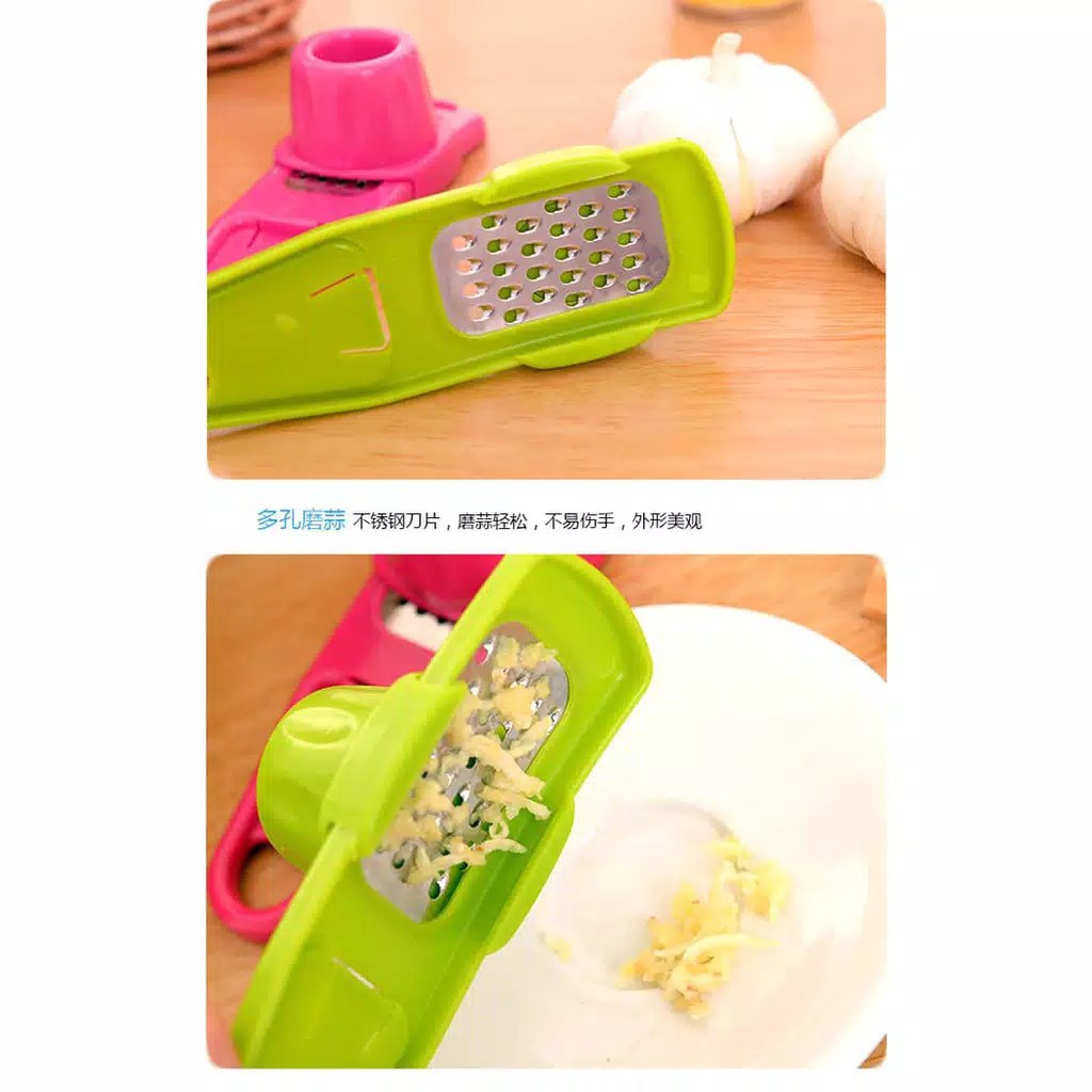 Trend-Parutan Mini Onion Slicer Alat Potong Perajang Penghalus Bawang Bumbu Keju Garlic Press