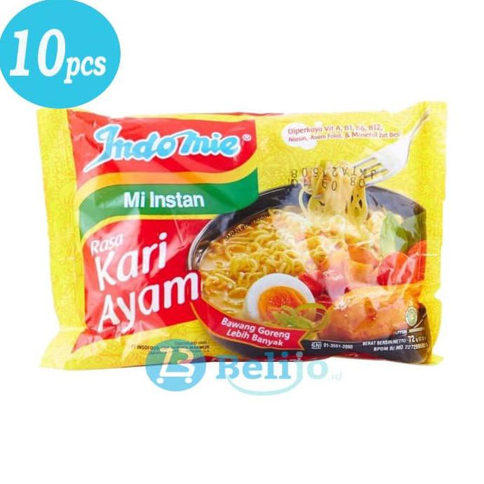 

Terlaris# Indomie Kari Ayam - 10 Pcs