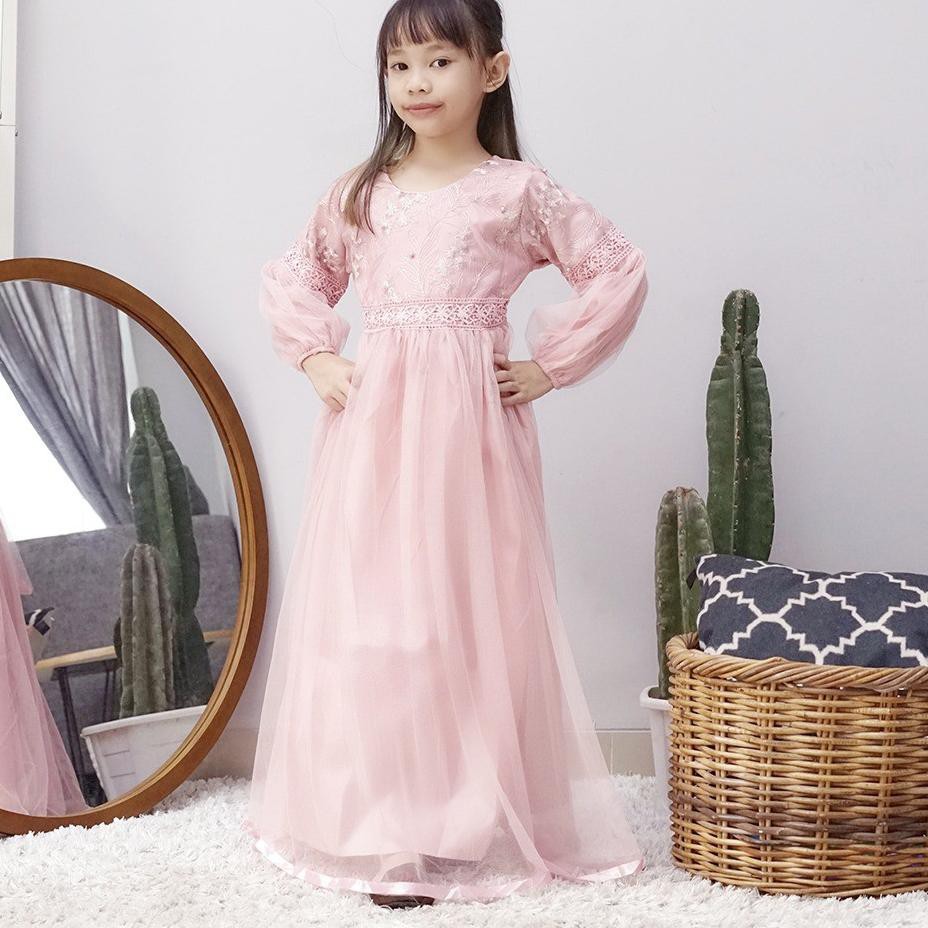 Gaun Pesta Anak Muslim Baju Pesta Anak Muslim Gamis Pesta Anak ã¢ Shopee Indonesia