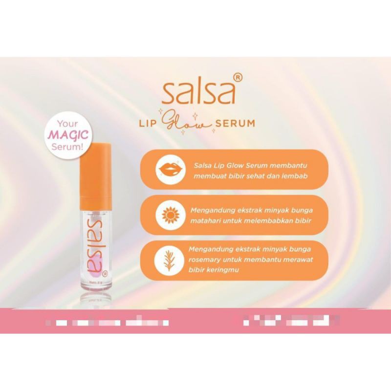 Jual Salsa Lip Glow Serum Salsa Lippie Serum Bibir Bpom Shopee